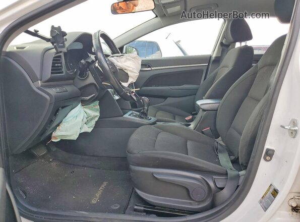 KMHD84LF3KU750050 2019 HYUNDAI ELANTRA Белый Вид салона спереди