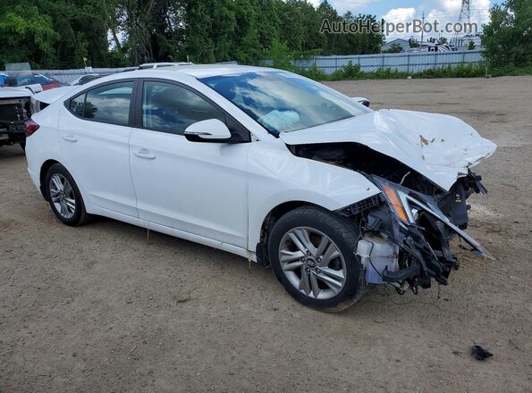 KMHD84LF3KU750050 2019 HYUNDAI ELANTRA Белый Передняя правая четверть