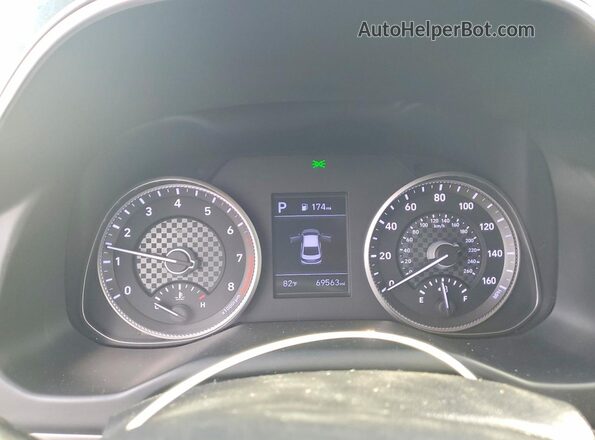 KMHD84LF3KU872682 2019 HYUNDAI ELANTRA Black ხელსაწყოთა პანელის ხედი