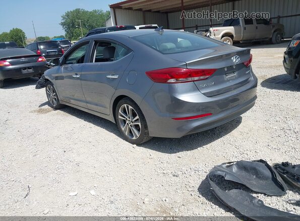 KMHD84LF4HU070800 2017 HYUNDAI ELANTRA Blue Задня ліва чверть