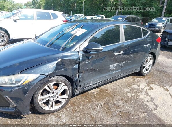 KMHD84LF4HU127772 2017 HYUNDAI ELANTRA Black Вид спереду