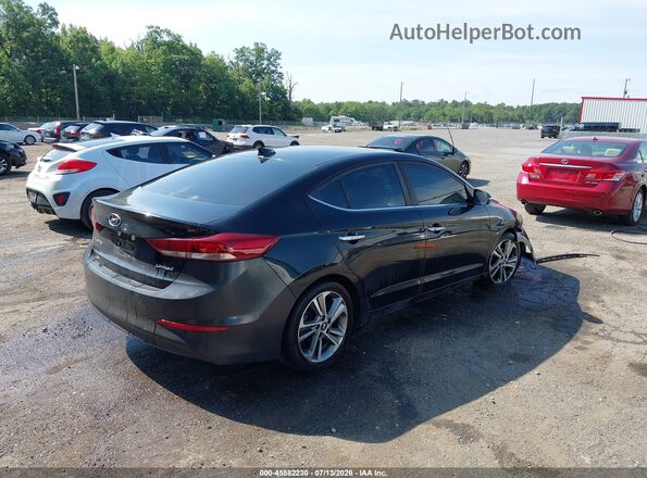 KMHD84LF4HU127772 2017 HYUNDAI ELANTRA Black Задня права чверть