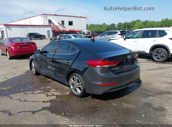 KMHD84LF4HU127772 2017 HYUNDAI ELANTRA Black Задня ліва чверть