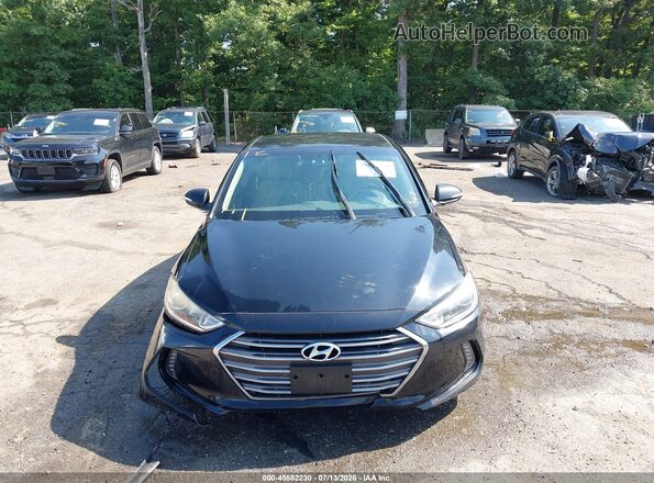 KMHD84LF4HU127772 2017 HYUNDAI ELANTRA Black Вид щитка приладів