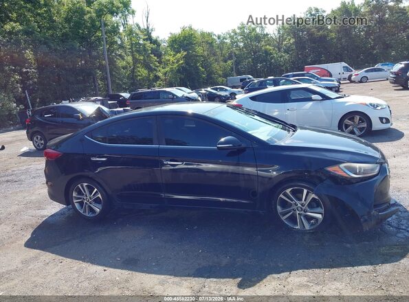 KMHD84LF4HU127772 2017 HYUNDAI ELANTRA Black Вид задньої частини салону