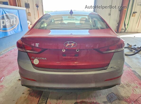 KMHD84LF4HU159380 2017 HYUNDAI ELANTRA Red Հետևի տեսք