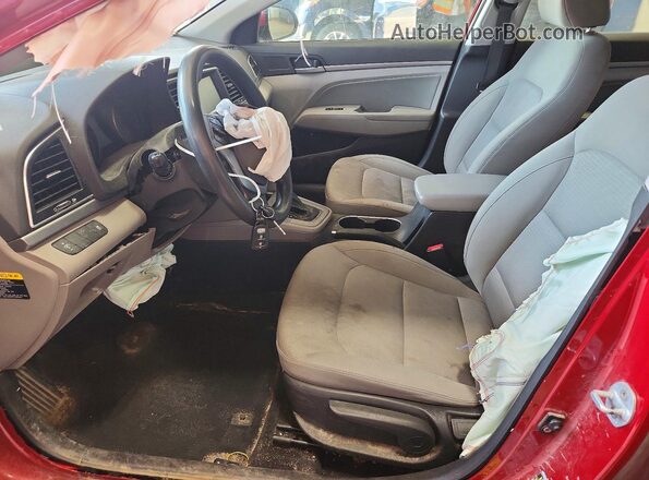 KMHD84LF4HU159380 2017 HYUNDAI ELANTRA Red Սալոնի դիմացի տեսք