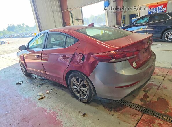 KMHD84LF4HU159380 2017 HYUNDAI ELANTRA Red Հետևի ձախ