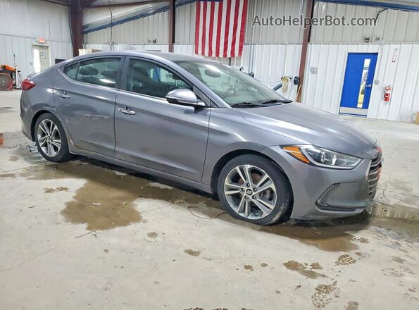 KMHD84LF4HU180147 2017 HYUNDAI ELANTRA Gray წინა მარჯვენა
