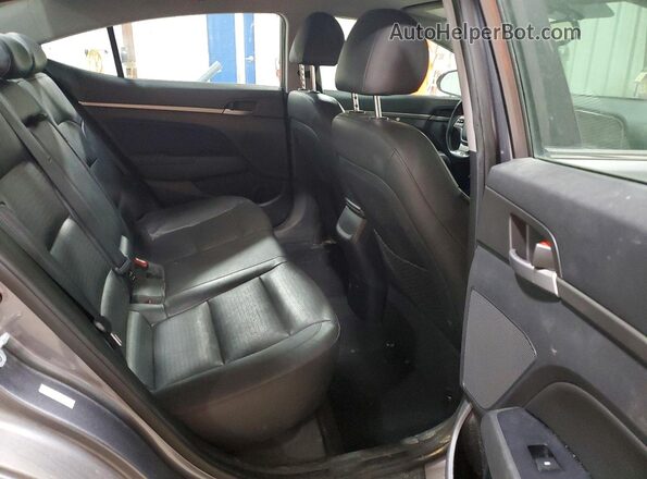 KMHD84LF4HU180147 2017 HYUNDAI ELANTRA Gray უკანა სავარძლების ხედი