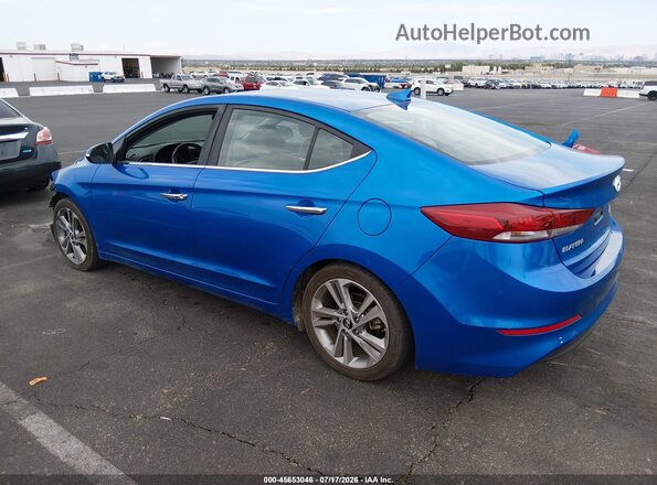 KMHD84LF4HU209565 2017 HYUNDAI ELANTRA Синий Задняя левая четверть