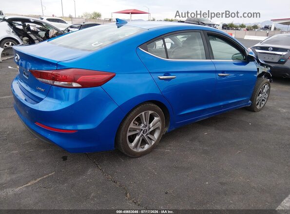 KMHD84LF4HU209565 2017 HYUNDAI ELANTRA Синий Задняя правая четверть