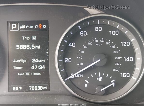 KMHD84LF4HU209565 2017 HYUNDAI ELANTRA Синий Вид задних сидений