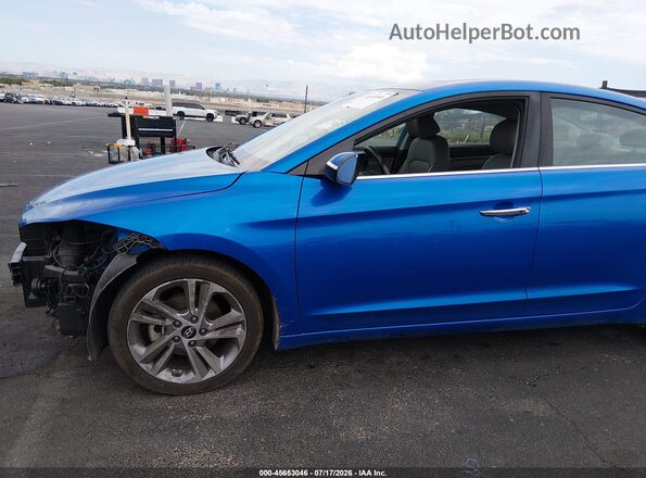 KMHD84LF4HU209565 2017 HYUNDAI ELANTRA Синий Вид спереди