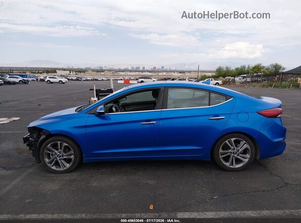 KMHD84LF4HU209565 2017 HYUNDAI ELANTRA Синий 