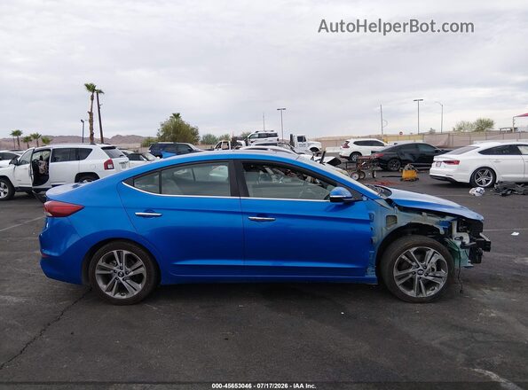 KMHD84LF4HU209565 2017 HYUNDAI ELANTRA Синий Панорамный вид салона 360°