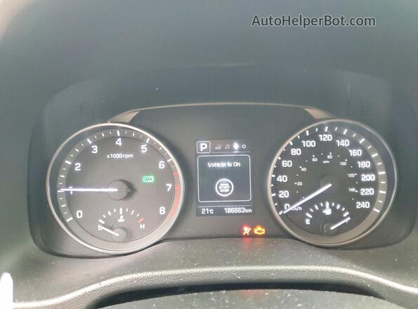 KMHD84LF4HU230528 2017 HYUNDAI ELANTRA White Instrument cluster view