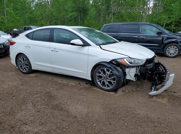KMHD84LF4HU230528 2017 HYUNDAI ELANTRA White Front right