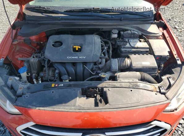KMHD84LF4HU326238 2017 HYUNDAI ELANTRA Orange Սալոնի հետևի տեսք