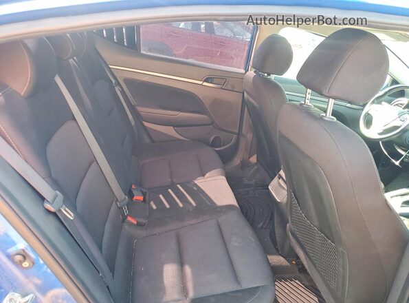 KMHD84LF4HU332573 2017 HYUNDAI ELANTRA Blue Rear seats view