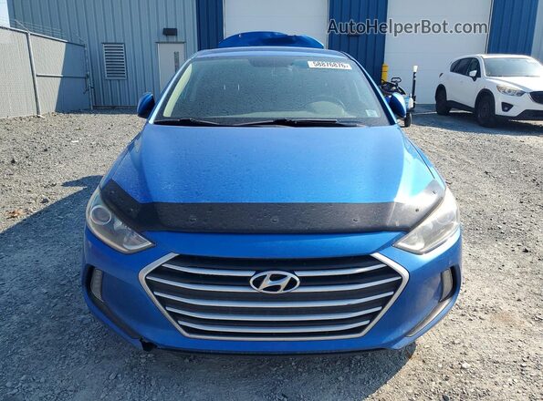 KMHD84LF4HU332573 2017 HYUNDAI ELANTRA Blue Front view