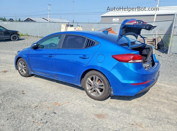 KMHD84LF4HU332573 2017 HYUNDAI ELANTRA Blue Rear left