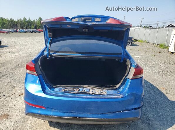KMHD84LF4HU332573 2017 HYUNDAI ELANTRA Blue Rear view