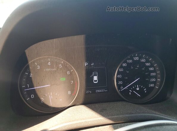 KMHD84LF4HU332573 2017 HYUNDAI ELANTRA Blue Instrument cluster view