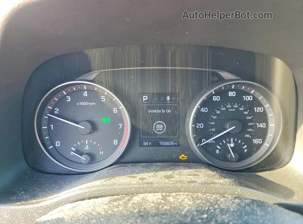 KMHD84LF4HU371941 2017 HYUNDAI ELANTRA Красный Вид щитка приборов
