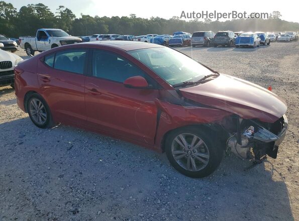 KMHD84LF4HU371941 2017 HYUNDAI ELANTRA Красный Передняя правая четверть