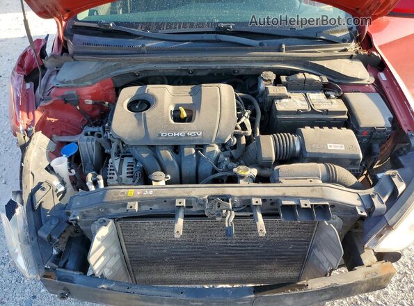 KMHD84LF4HU371941 2017 HYUNDAI ELANTRA Красный Вид задней части салона