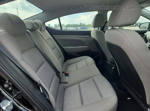 KMHD84LF4JU449298 2018 HYUNDAI ELANTRA Black Vista de los asientos traseros