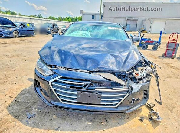 KMHD84LF4JU449298 2018 HYUNDAI ELANTRA Black Vista frontal