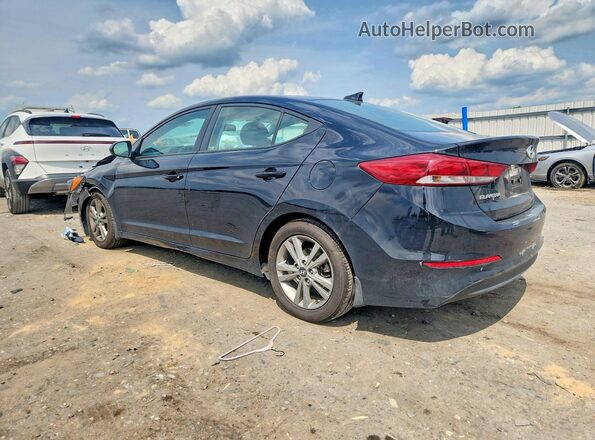 KMHD84LF4JU449298 2018 HYUNDAI ELANTRA Black Trasero izquierdo