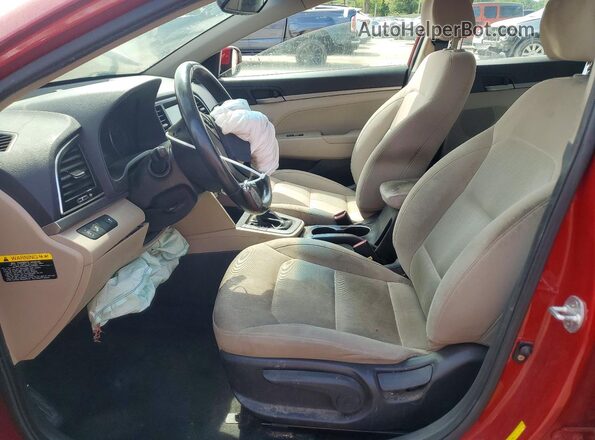 KMHD84LF4JU495133 2018 HYUNDAI ELANTRA Red წინა სალონის ხედი