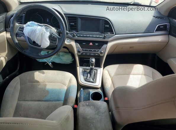 KMHD84LF4JU495133 2018 HYUNDAI ELANTRA Red წინა პანელის ხედი