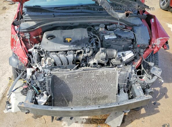 KMHD84LF4JU495133 2018 HYUNDAI ELANTRA Red უკანა სალონის ხედი