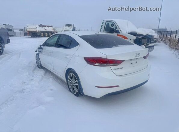 KMHD84LF4JU521598 2018 HYUNDAI ELANTRA White Հետևի ձախ