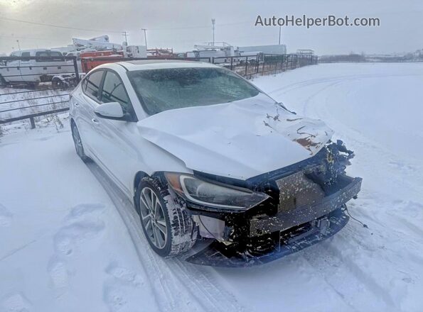 KMHD84LF4JU521598 2018 HYUNDAI ELANTRA White Առջևի աջ
