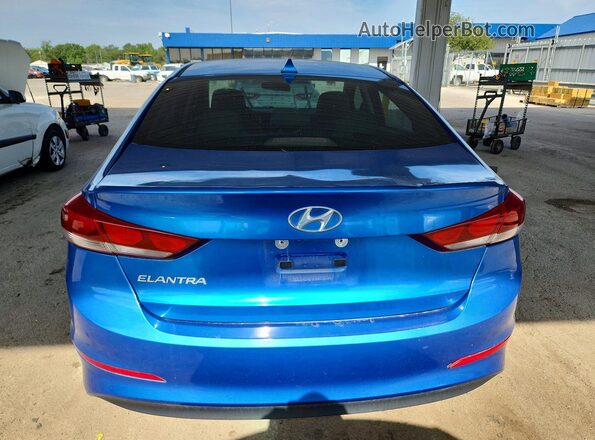 KMHD84LF4JU665832 2018 HYUNDAI ELANTRA Blue Vista trasera