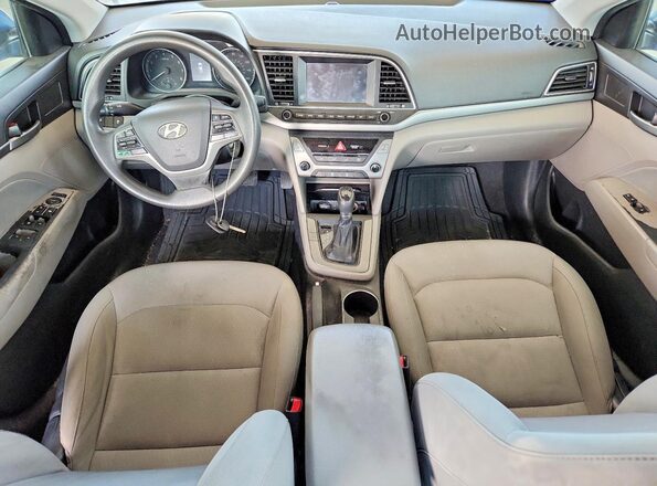 KMHD84LF4JU665832 2018 HYUNDAI ELANTRA Blue Vista del salpicadero