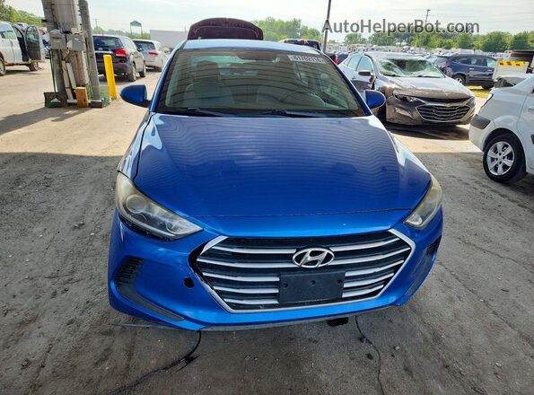 KMHD84LF4JU665832 2018 HYUNDAI ELANTRA Blue Vista frontal