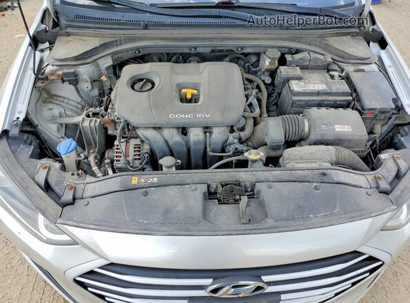 KMHD84LF4JU697342 2018 HYUNDAI ELANTRA Серый Вид задней части салона