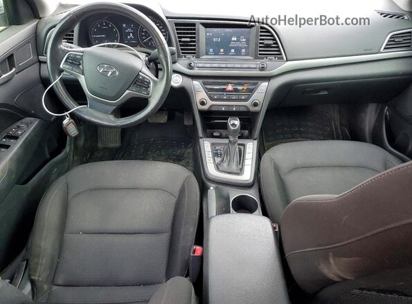 KMHD84LF4JU697342 2018 HYUNDAI ELANTRA Серый Вид панели приборов