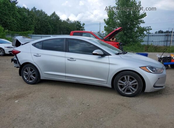 KMHD84LF4JU697342 2018 HYUNDAI ELANTRA Серый Передняя правая четверть