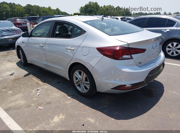 KMHD84LF4KU746606 2019 HYUNDAI ELANTRA Silver Trasero izquierdo
