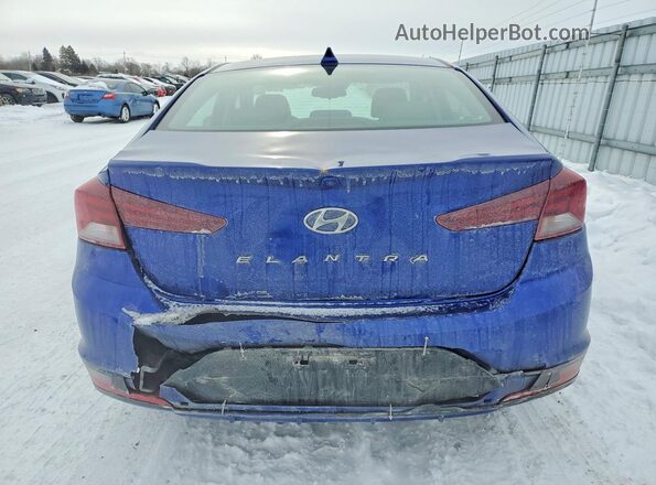 KMHD84LF4KU774454 2019 HYUNDAI ELANTRA Blue Հետևի տեսք