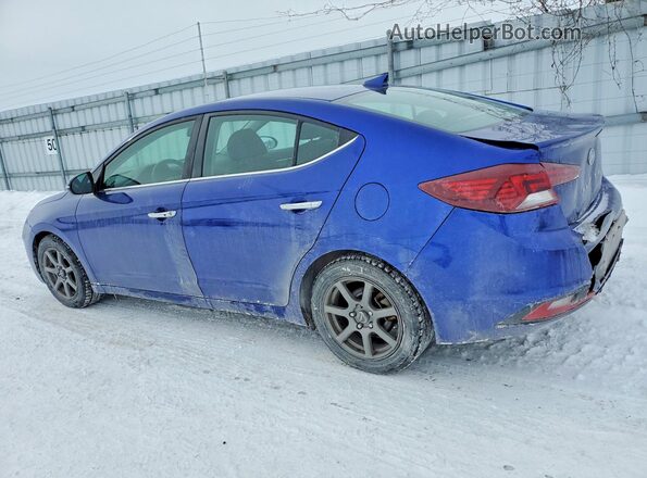KMHD84LF4KU774454 2019 HYUNDAI ELANTRA Blue Հետևի ձախ