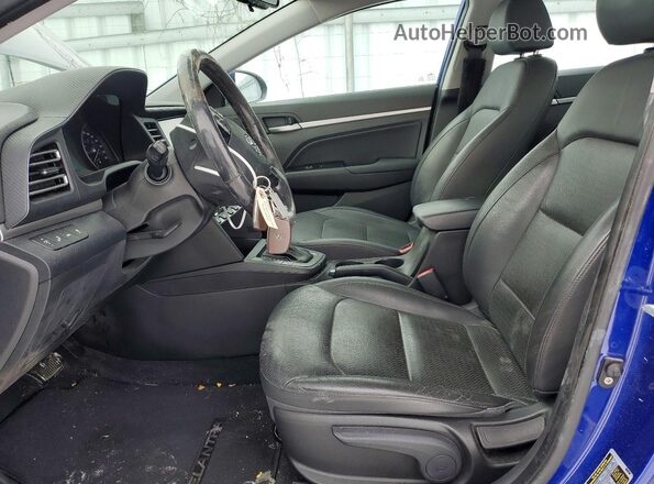 KMHD84LF4KU774454 2019 HYUNDAI ELANTRA Blue Սալոնի դիմացի տեսք