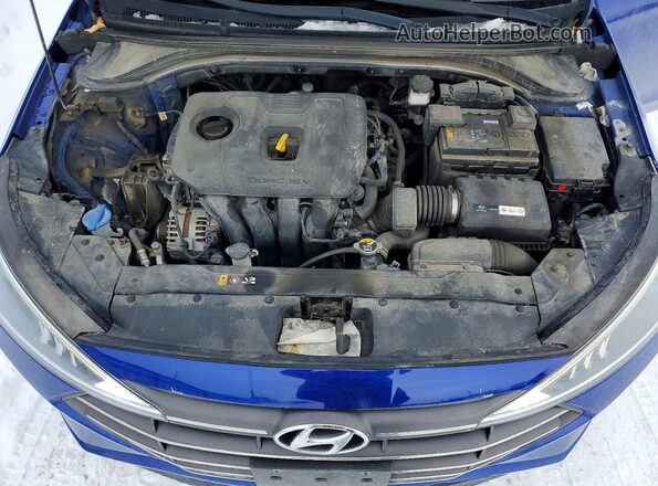 KMHD84LF4KU774454 2019 HYUNDAI ELANTRA Blue Սալոնի հետևի տեսք